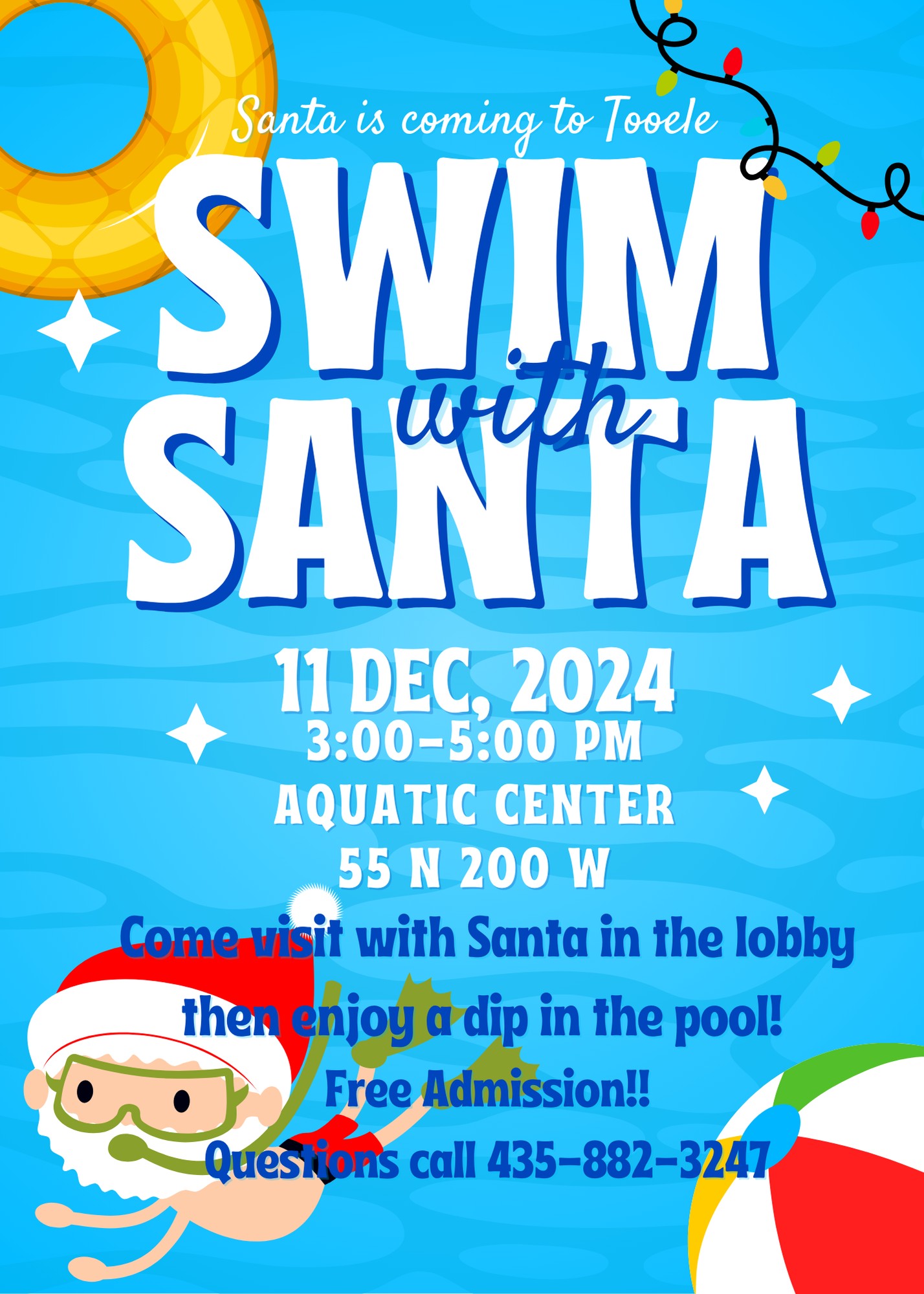 Swim with Santa Updated Flyer